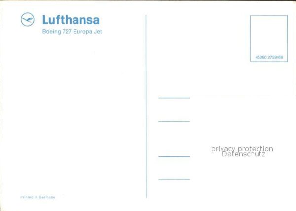 Lufthansa Boeing 727 Europa Jet – Bild 2