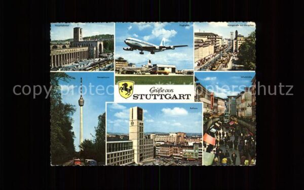 Wappen Stuttgart Flugzeug Stadt