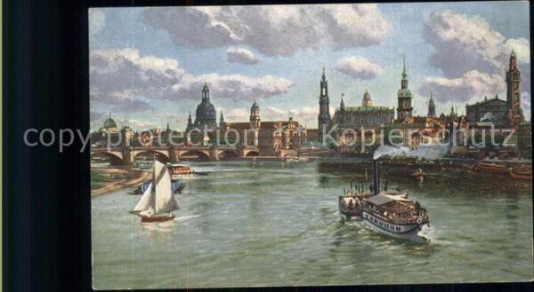 Dampfer Binnenschifffahrt Altstadt Dresden Marienbrücke Künstlerk