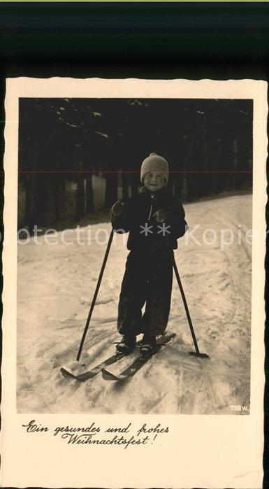 Skifahren Weihnachtsfest Kind