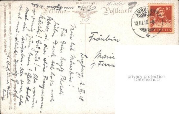 Kuenstlerkarte Adolf Hering Feldblumen – Bild 2