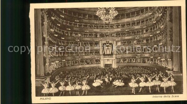 Theater Milano Interno della Scala Balett