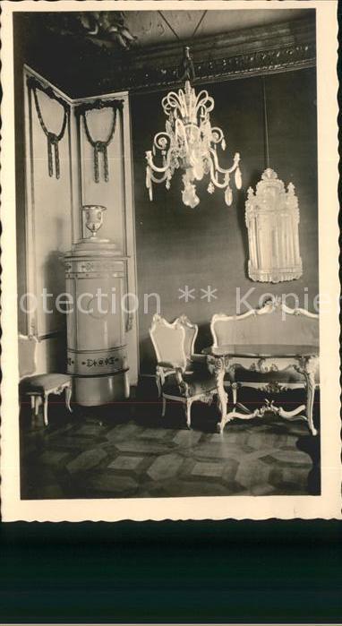 Kachelofen Salzburg Blaue Zimmer Spiegel Kronleuch