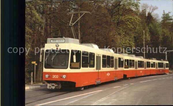 Strassenbahn Dreiwagenzug Forchenbahn