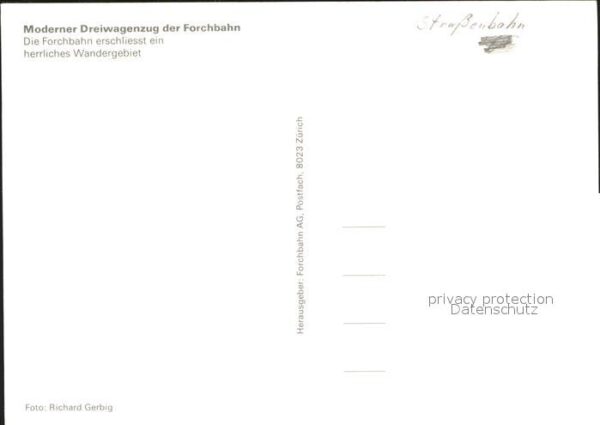 Strassenbahn Dreiwagenzug Forchenbahn – Bild 2