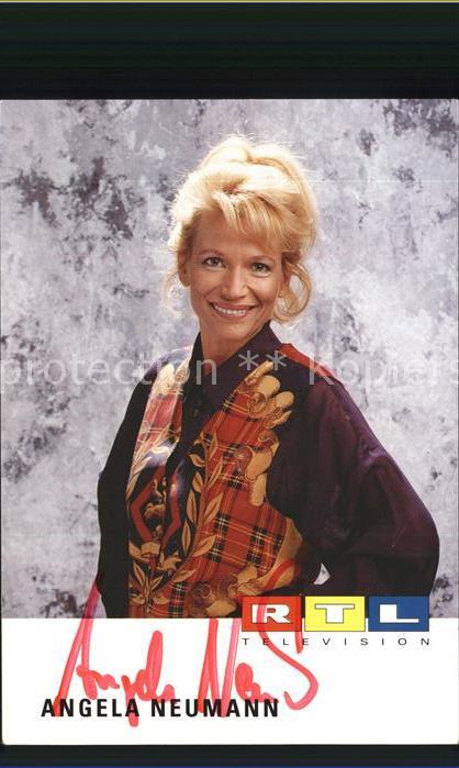 TV Serien RTL Angela Neumann GZSZ Autogrammkarte