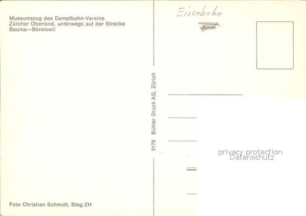 Eisenbahn Dampfbahn Verein Museumszug Bäretswil – Bild 2