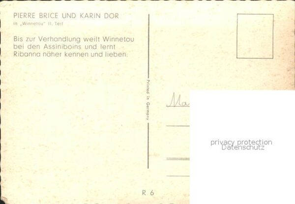 Indianer Native American Pierre Brice Karin Dor Winnetou – Bild 2