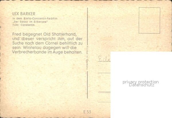 Winnetou Lex Barker Der Schatz im Silbersee – Bild 2