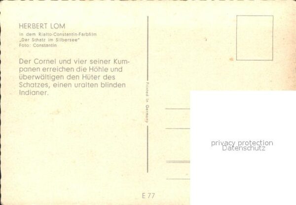 Winnetou Herbert Lom Der Schatz im Silbersee – Bild 2