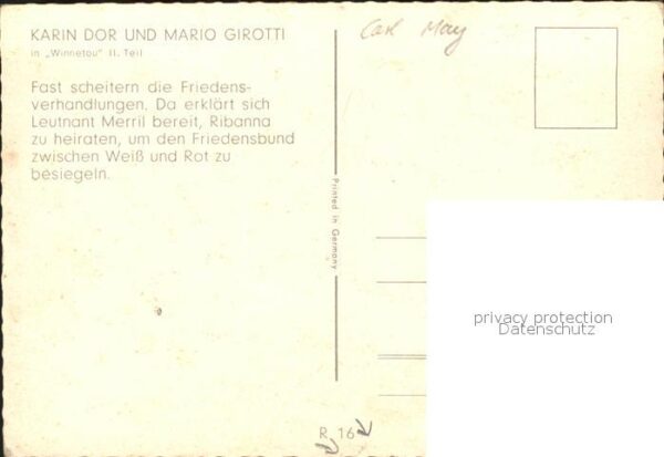 Winnetou Karin Dor Mario Girotti Carl May – Bild 2