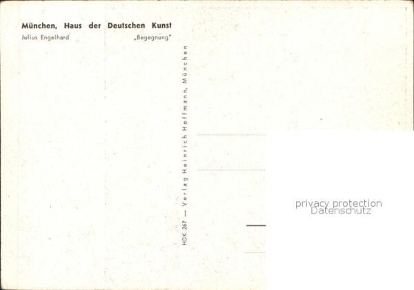 Kuenstlerkarte Julius Engelhard Begegnung München – Bild 2