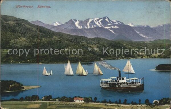 Dampfer Binnenschifffahrt Wörthersee Kärnten Segelboote