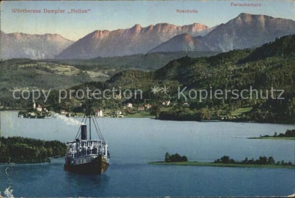 Dampfer Binnenschifffahrt Wörthersee Dampfer Helios