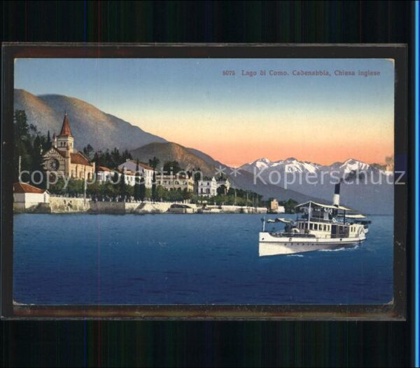 Dampfer Binnenschifffahrt Lago di Como