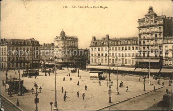 Bruxelles Bruessel Place Rogier tram