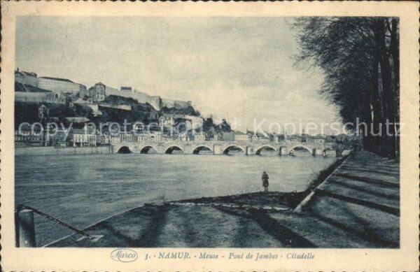 Namur Wallonie Bords de la Meuse Pont de Jambes Citade