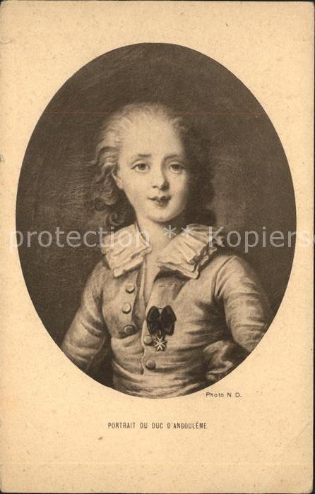 Persoenlichkeiten Portrait du Duc d_Angouleme