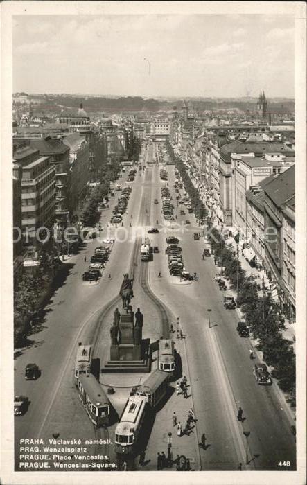 Strassenbahn Prag Wenzelsplatz
