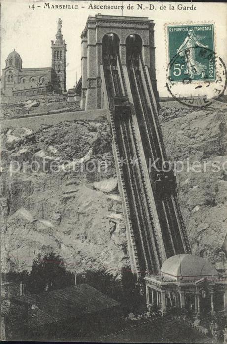 Zahnradbahn Marseille Ascenseurs de N.-D. de la Gar