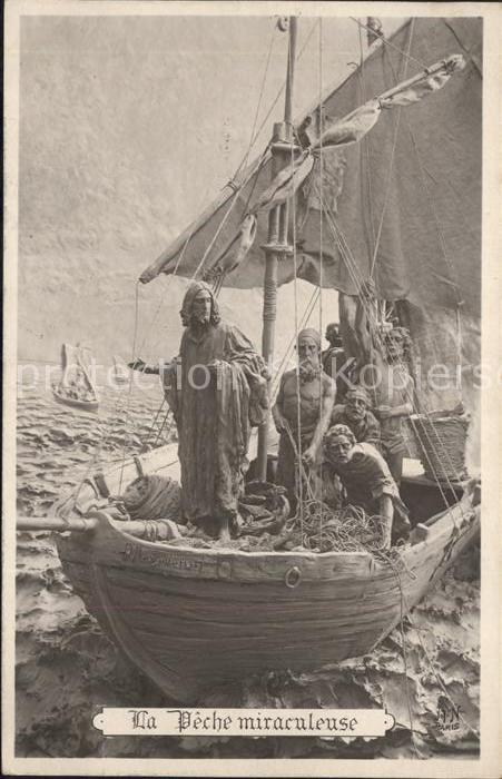 Foto AN Paris (Noyer) Nr. Peche miraculeuse Segelboot Fischer Jes