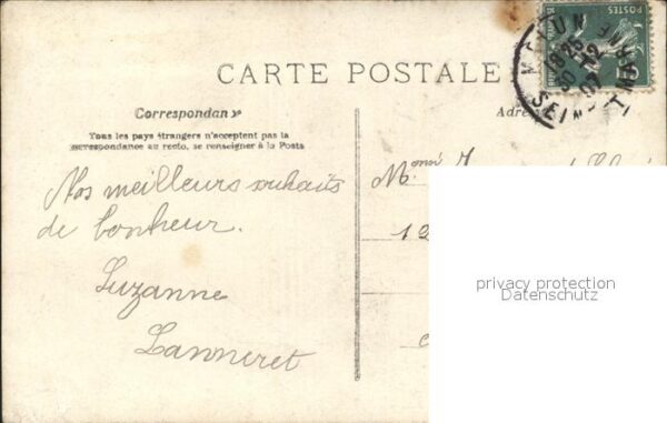 Foto AN Paris (Noyer) Nr. 669 Bonne Annee Neujahr Kinder – Bild 2