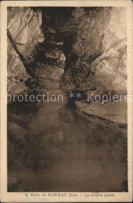 Hoehlen Caves Grottes Puits de Padirac riviere plane