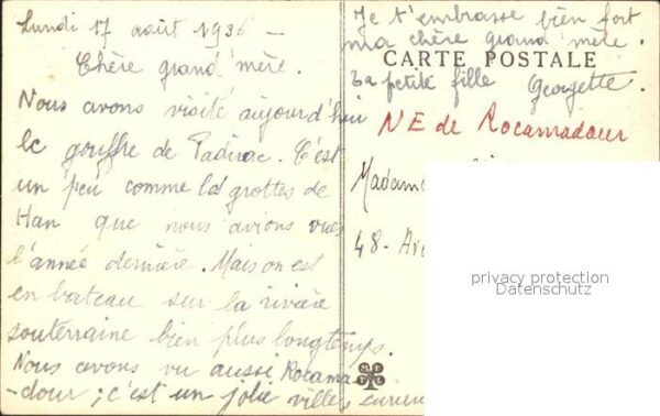 Hoehlen Caves Grottes Puits de Padirac Colonne geante au Pas – Bild 2