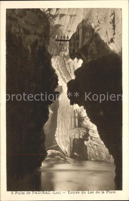 Hoehlen Caves Grottes Puits de Padirac Entree du Lac de la Pl