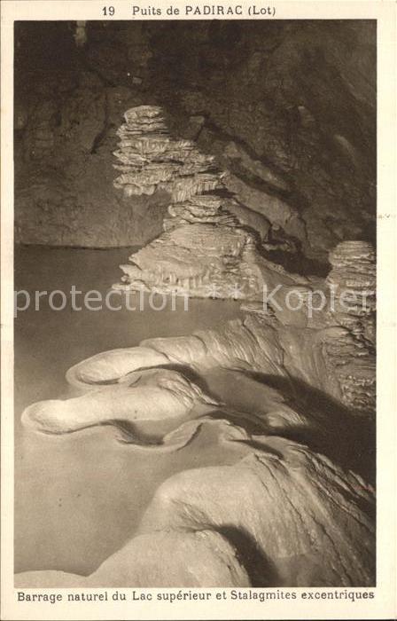 Hoehlen Caves Grottes Puits de Padirac Barrage Lac superieur