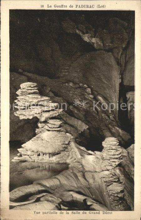 Hoehlen Caves Grottes Gouffre de Padirac Vue partielle Salle