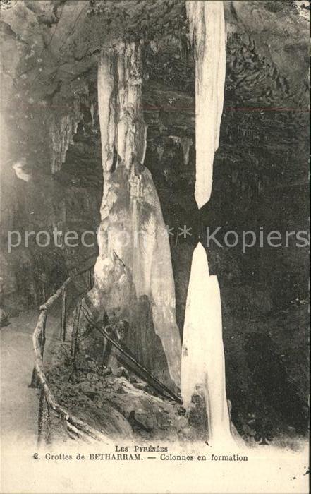 Hoehlen Caves Grottes Grottes de Betharram Colonnes en format