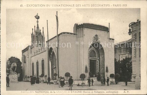 Exposition Arts Decoratifs Paris 1925 Pavillon National Grande-Bretagne