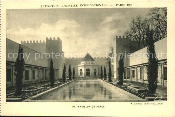 Exposition Coloniale Paris 1931 Pavillon dU Maroc