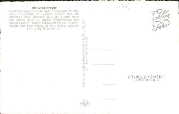 Moehnetalsperre Sperrmauer – Bild 2