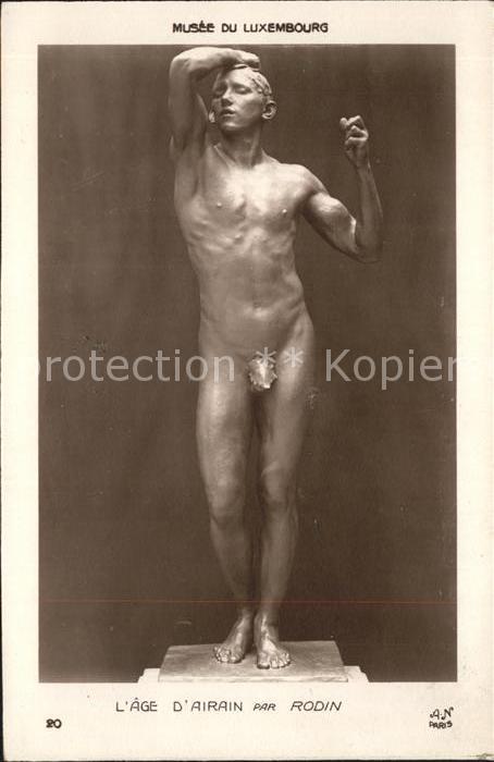Skulpturen L'Age d_Airan par Rodin Musee du Luxemb
