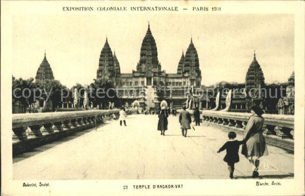 Exposition Coloniale Internationale Pari Temple d_Angkor-Vat