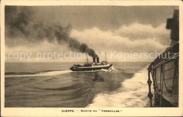 Dampfer Oceanliner Dieppe Sortie du Versailles