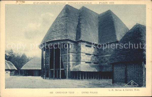 Exposition Coloniale Internationale Pari Cameroun Togo Grand Palais