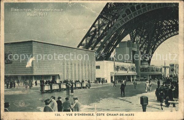 Exposition Internationale Paris 1937 Vue d_ensemble cote Champ-de-Mars