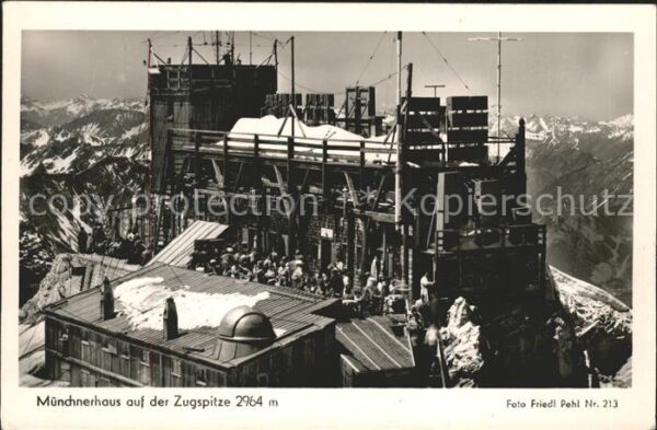 Foto Pehl Friedl Nr. 213 Münchnerhaus Zugspitze