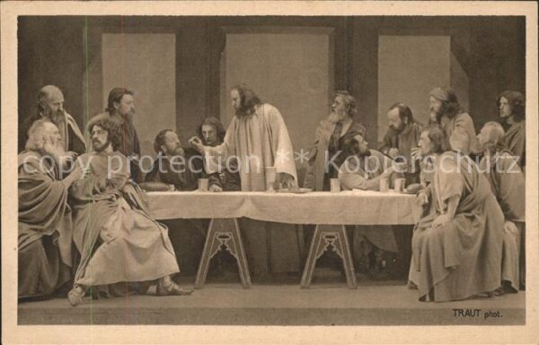 Passionsspiele Oberammergau Nr. 36 Abendmahlsszene Traut-Foto