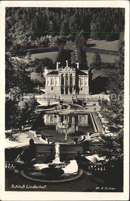 Foto Huber H. Nr. 41 Schloß Linderhof