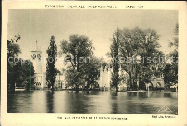 Exposition Coloniale Internationale Pari Vue d_ensemble Section Portugaise
