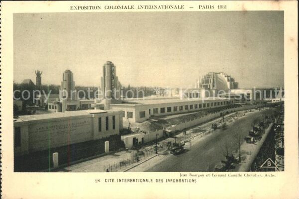 Exposition Coloniale Internationale Pari Cite internationale des informations