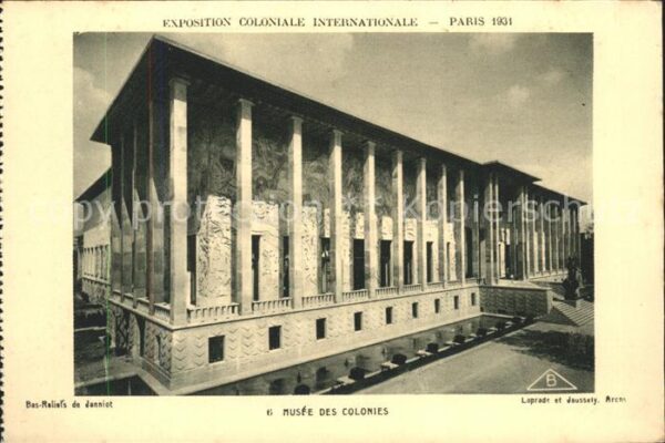 Exposition Coloniale Internationale Pari Musee des colonies