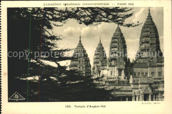 Exposition Coloniale Internationale Pari Temple d_Angkor-Vat