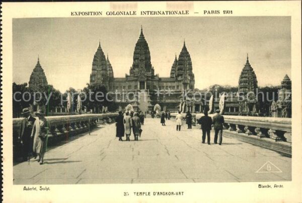 Exposition Coloniale Internationale Pari Temple d_Angkor-Vat