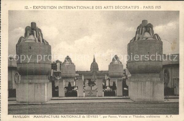 Exposition Arts Decoratifs Paris 1925 Pavillon Manufacture Nationale de Sevre