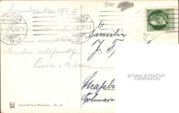 Wagner Richard Kuenstler München Wittelsbacher-Brunnen Nr. 41 – Bild 2